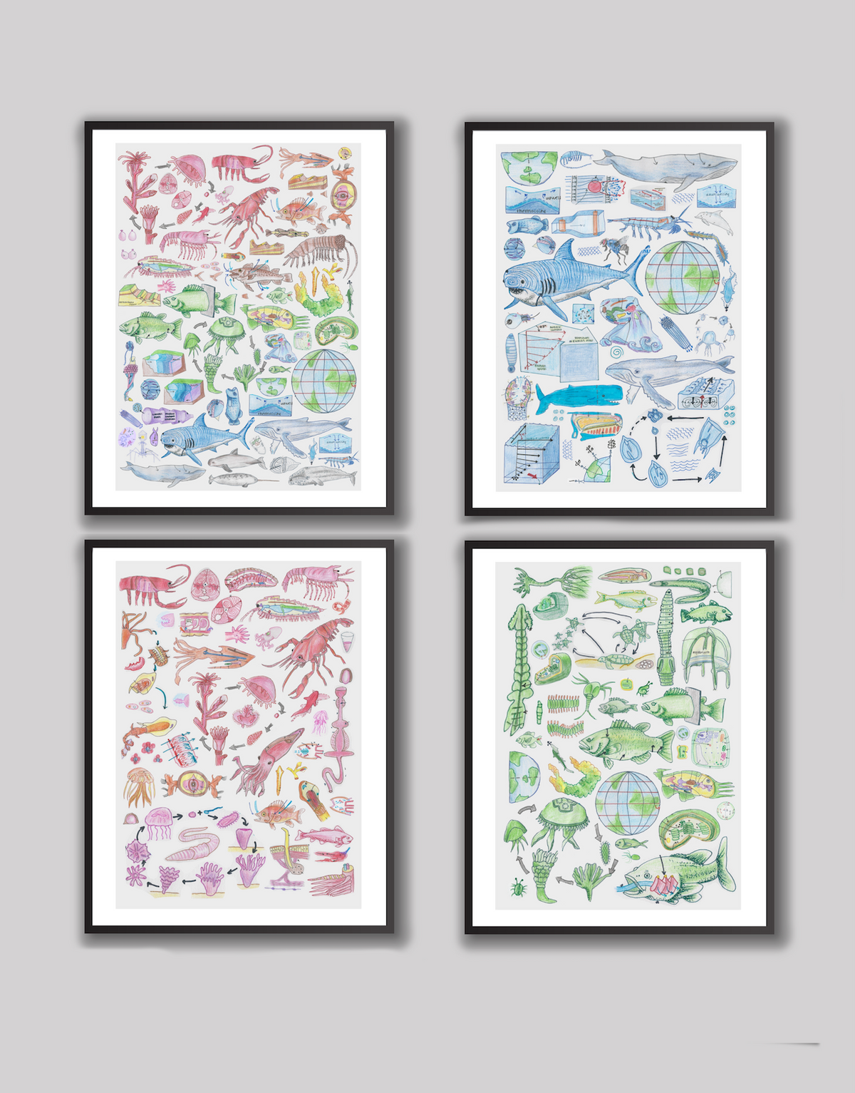 Wall Art Bundle (5 Different Colours)